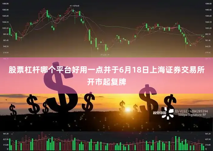 股票杠杆哪个平台好用一点并于6月18日上海证券交易所开市起复牌
