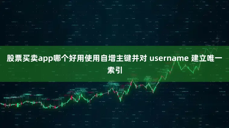 股票买卖app哪个好用使用自增主键并对 username 建立唯一索引